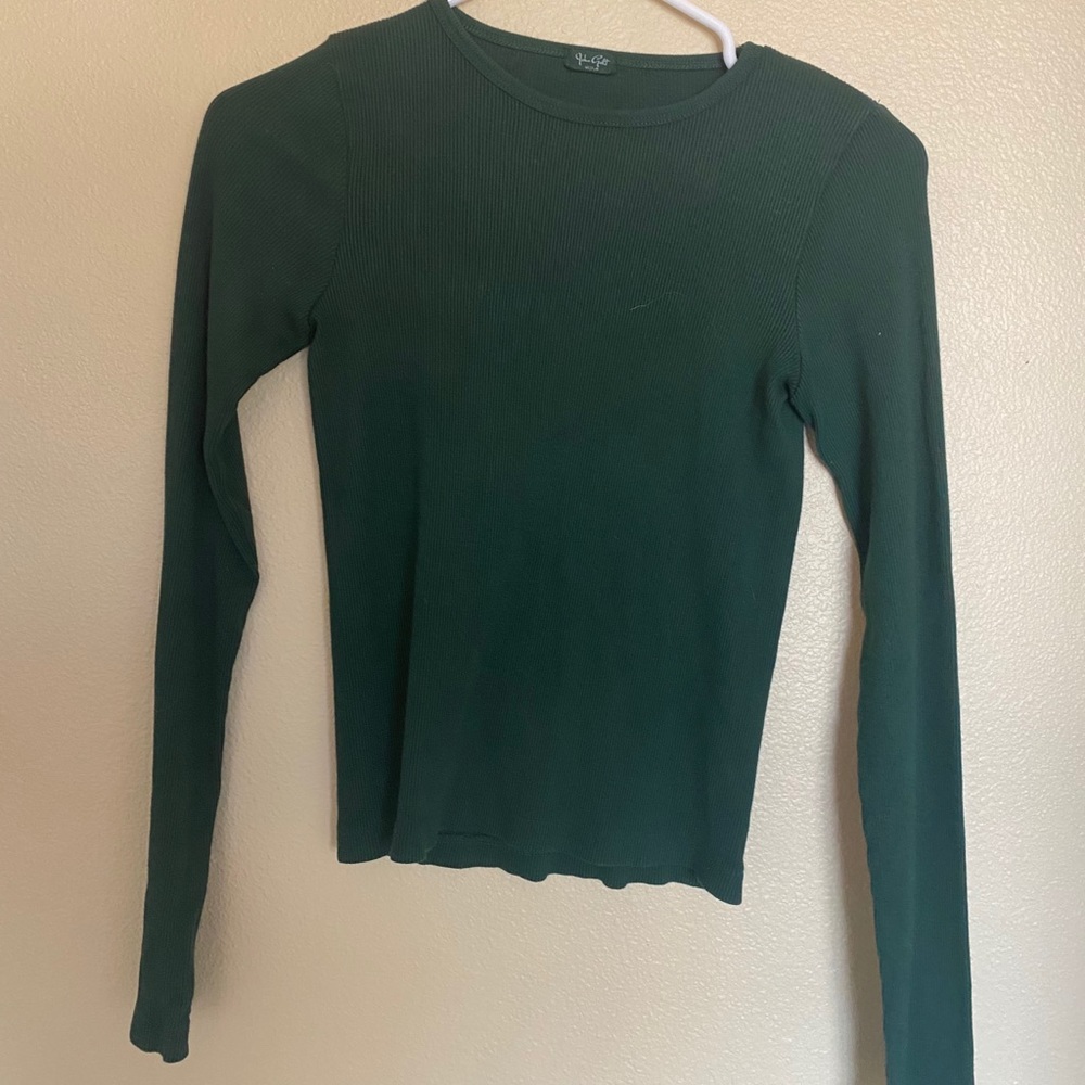Brandy Melville dark green long sleeve